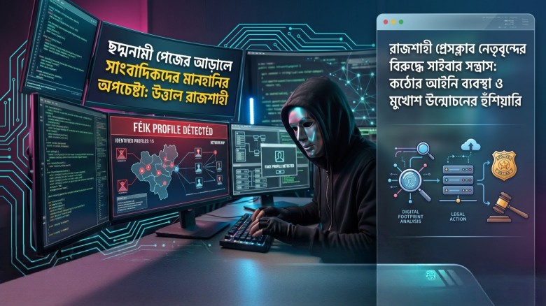 রাজশাহীতে সাংবাদিকদের বিরুদ্ধে ভার্চুয়াল অপপ্রচার - সাইবার সন্ত্রাসীদের শনাক্তে কাজ করছে পুলিশ...